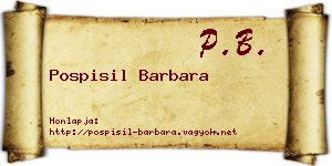 Pospisil Barbara névjegykártya